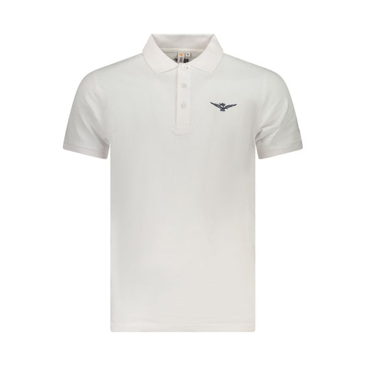 Accademia Militare White Cotton Polo Shirt - Stylish Comfort for Every Occasion