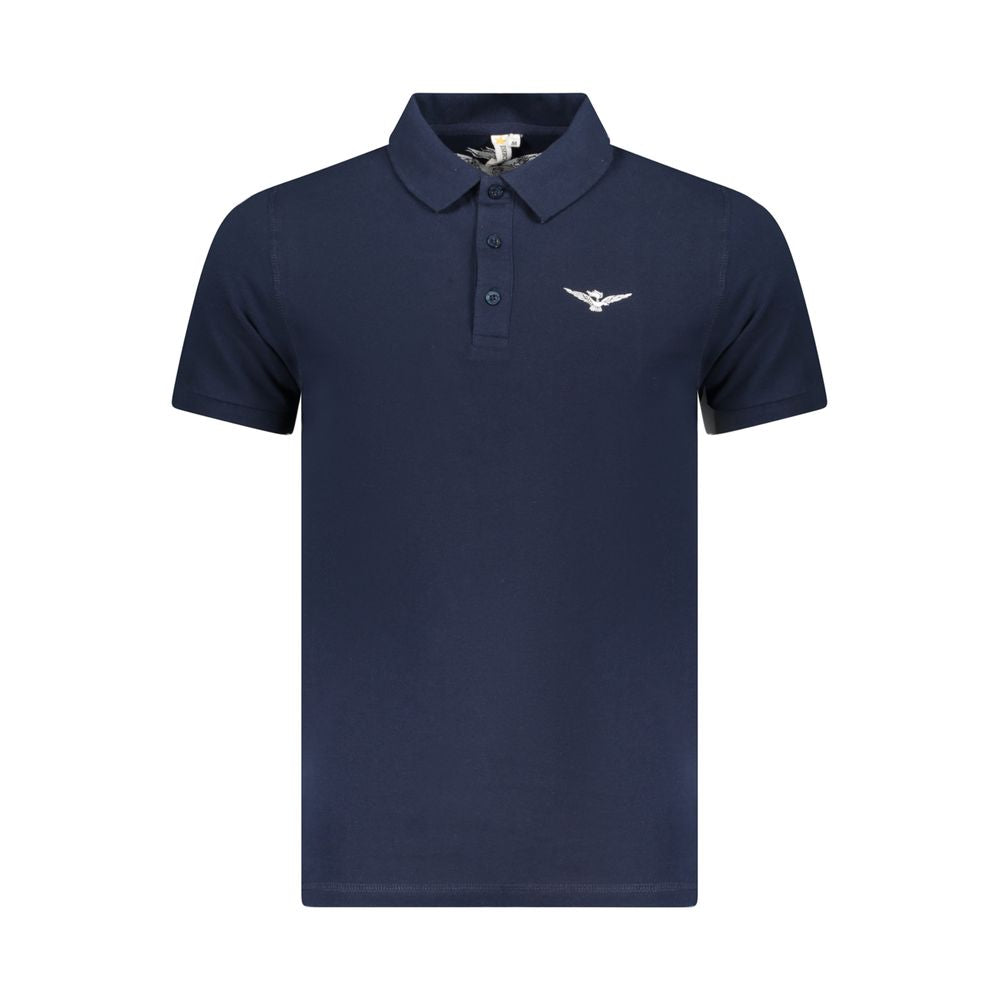 Accademia Militare Blue Cotton Polo Shirt - Elevate Your Wardrobe