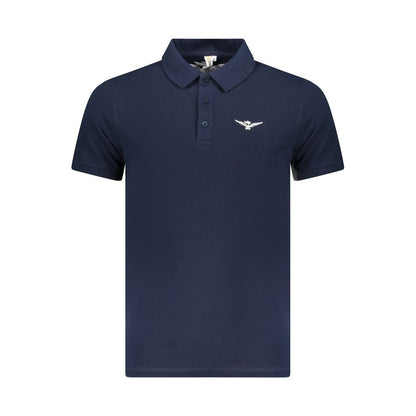 Accademia Militare Blue Cotton Polo Shirt - Elevate Your Wardrobe