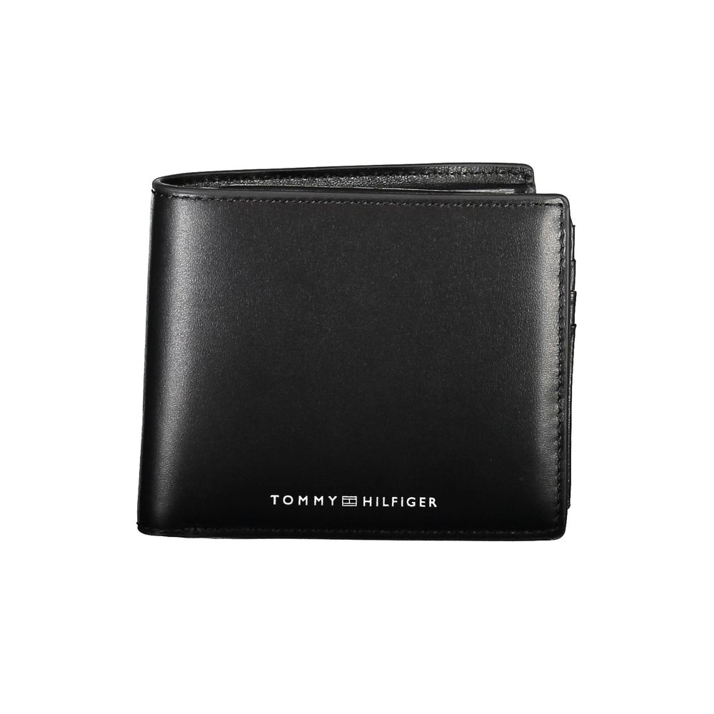 Tommy Hilfiger Black Leather Wallet - Classic Elegance Meets Functionality