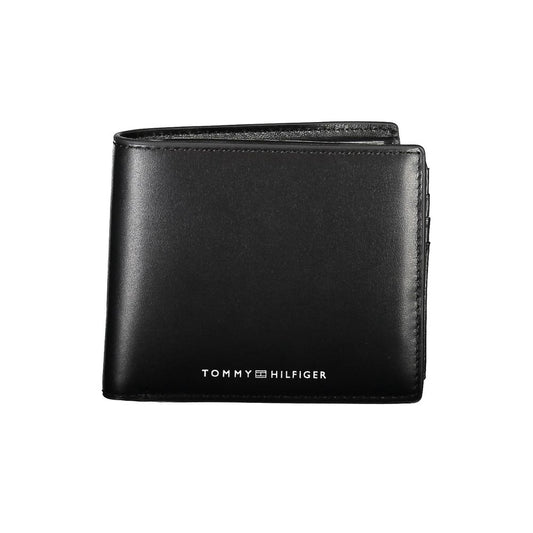Tommy Hilfiger Black Leather Wallet - Classic Elegance Meets Functionality