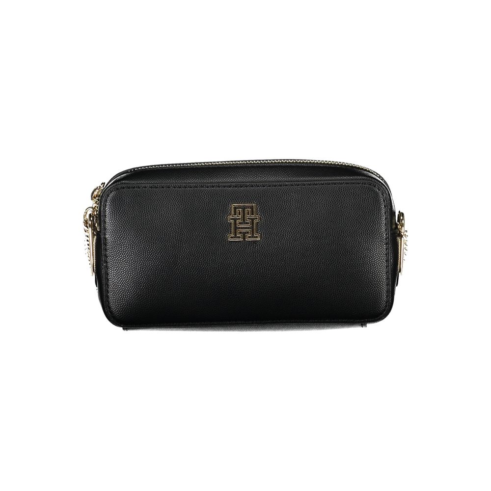 Tommy Hilfiger Black Faux Leather Handbag