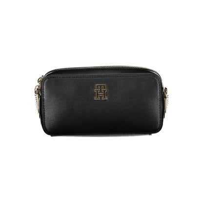 Tommy Hilfiger Black Faux Leather Handbag