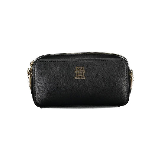 Tommy Hilfiger Black Faux Leather Handbag