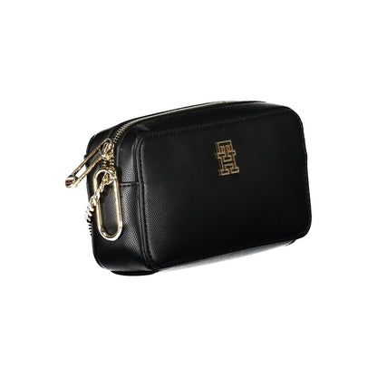 Tommy Hilfiger Black Faux Leather Handbag