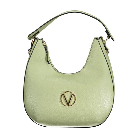 Mario Valentino Green Faux Leather Handbag with Elegant Logo