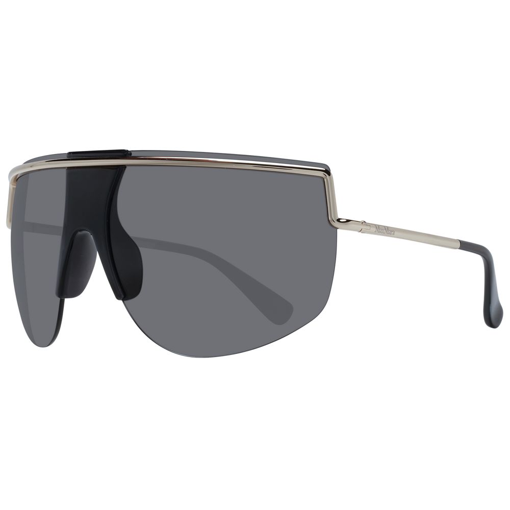 Max Mara Gold Women’s Sunglasses – Chic Aviator Style with Grey Lenses, 70mm