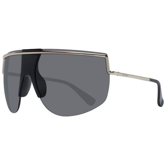 Max Mara Gold Women’s Sunglasses – Chic Aviator Style with Grey Lenses, 70mm