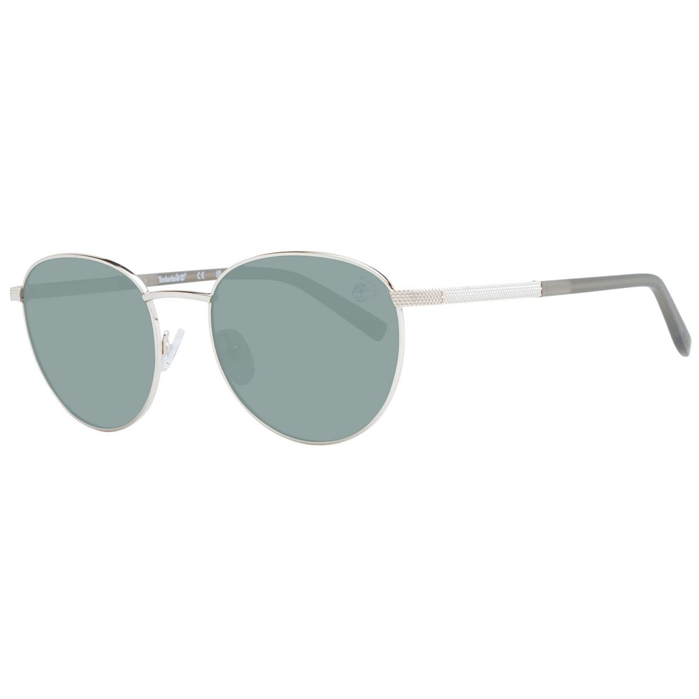 Timberland Men’s Rose Gold Sunglasses with Green Polarized Lenses