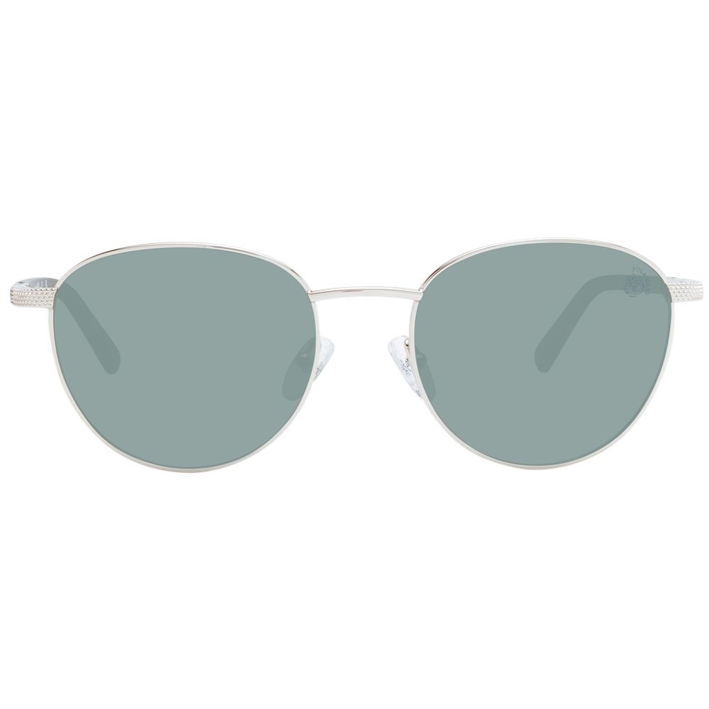 Timberland Men’s Rose Gold Sunglasses with Green Polarized Lenses