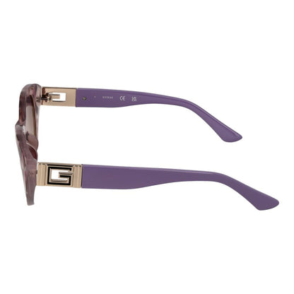 Guess Women’s Sunglasses – Purple Full-Rim Frame with Mirrored Gradient Lenses, 51mm