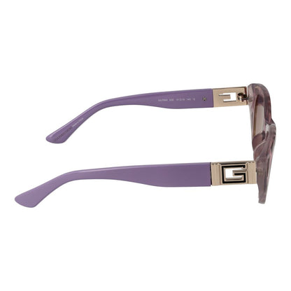 Guess Women’s Sunglasses – Purple Full-Rim Frame with Mirrored Gradient Lenses, 51mm
