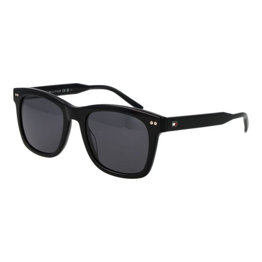 Tommy Hilfiger Men's Sunglasses – Black Full-Rim Frame with Grey Lenses