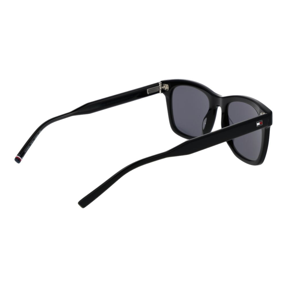 Tommy Hilfiger Men's Sunglasses – Black Full-Rim Frame with Grey Lenses