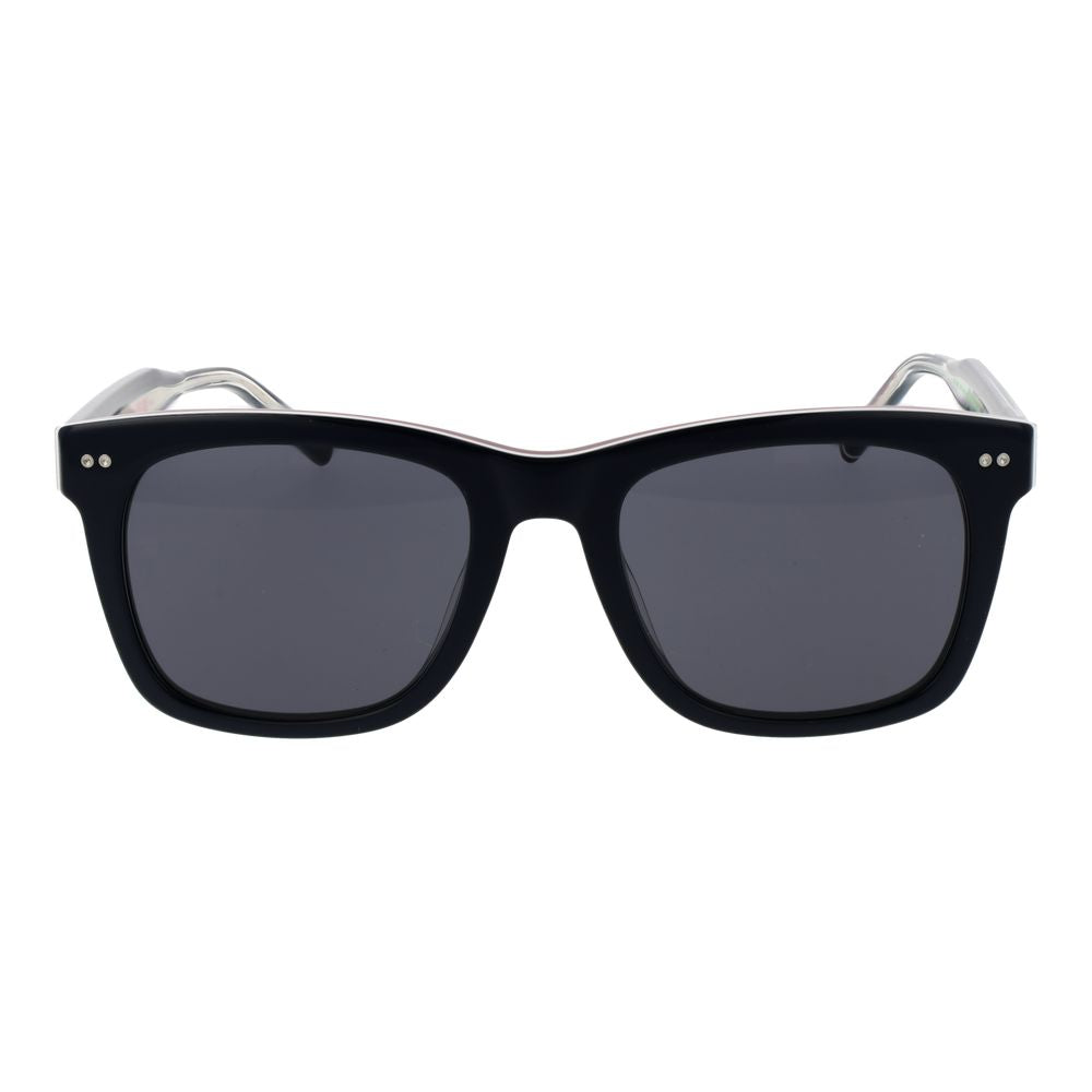 Tommy Hilfiger Men's Sunglasses – Blue Full-Rim Frame with Grey Lenses, 52mm