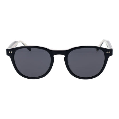 Tommy Hilfiger Men's Sunglasses – Blue Full-Rim Frame with Grey Lenses, 51mm