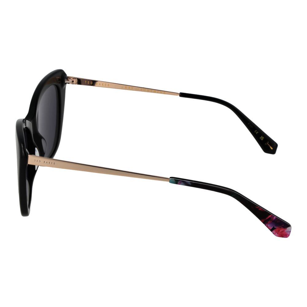 Ted Baker Women's Cat Eye Sunglasses – Black Frame with Grey Lenses