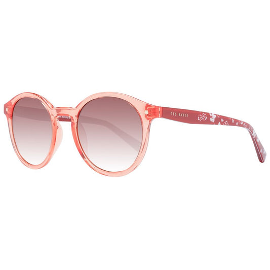 Ted Baker Women’s Sunglasses – Rose Round Frame with Brown Gradient Lenses, 50mm