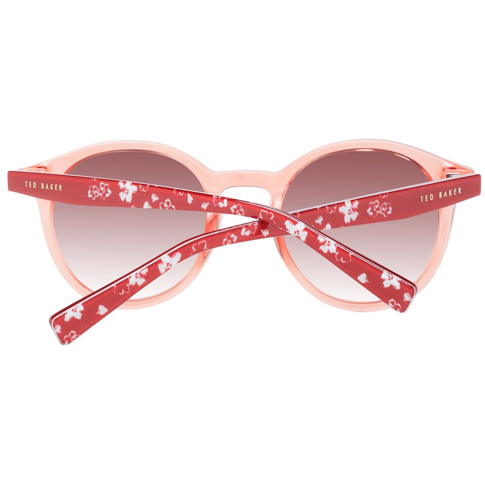 Ted Baker Women’s Sunglasses – Rose Round Frame with Brown Gradient Lenses, 50mm