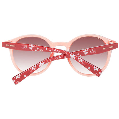 Ted Baker Women’s Sunglasses – Rose Round Frame with Brown Gradient Lenses, 50mm