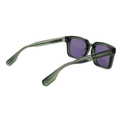 Ted Baker Men’s Sunglasses – Green Square Frame with Purple Lenses, 54mm