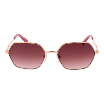Love Moschino Women’s Sunglasses – Rose Gold Square Frame with Rose Gradient Lenses, 56mm