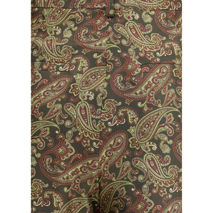 Saint Laurent Paisley Patterned Silk Pants