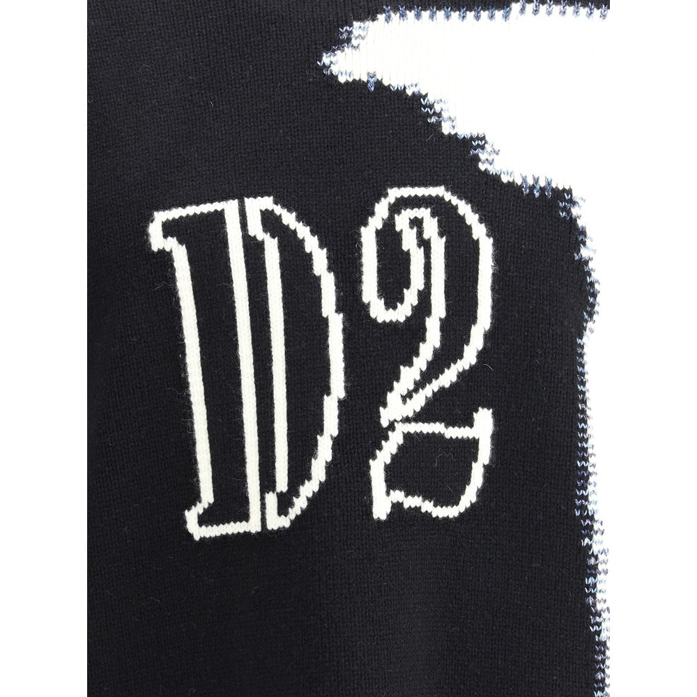 Dsquared² Logoed Wool Sweater