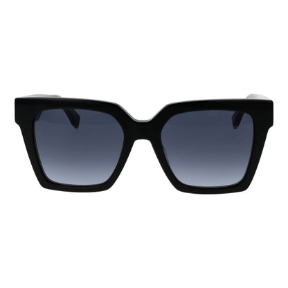 Tommy Hilfiger Women’s Sunglasses – Black Butterfly Frame with Grey Gradient Lenses, 53mm