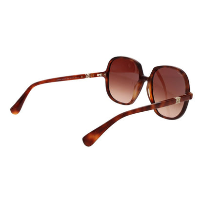 Max Mara Women’s Sunglasses – Brown Full-Rim Square Frame with Gradient Lenses, 58mm