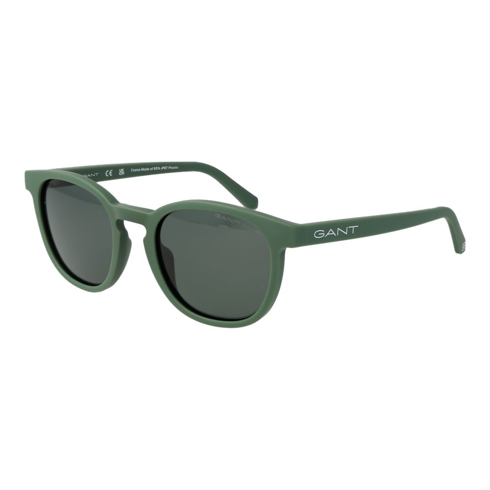 Gant Green Men’s Sunglasses – Stylish Full-Rim Frame with Green Polarized Lenses, 53mm