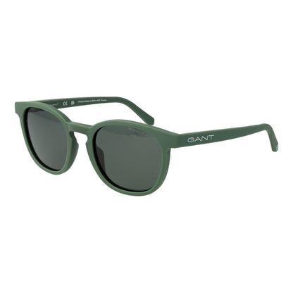 Gant Green Men’s Sunglasses – Stylish Full-Rim Frame with Green Polarized Lenses, 53mm