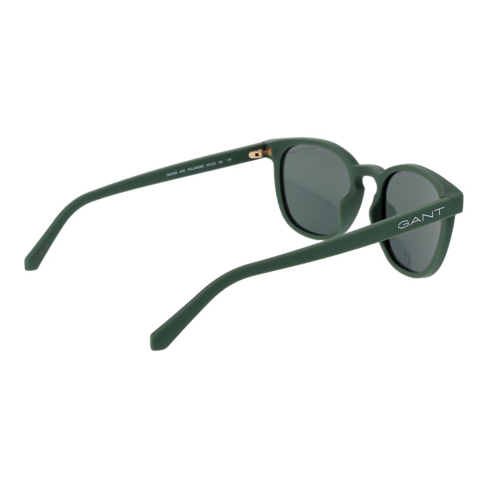 Gant Green Men’s Sunglasses – Stylish Full-Rim Frame with Green Polarized Lenses, 53mm