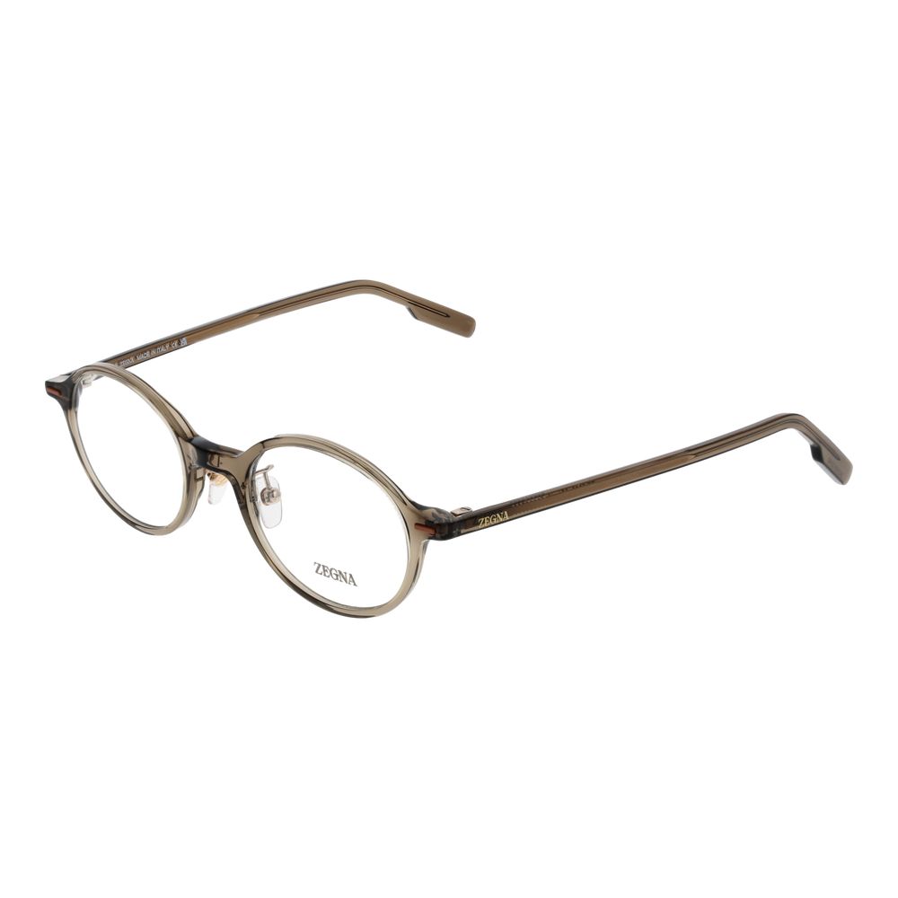 Ermenegildo Zegna Men's Optical Frames – Grey Round Design