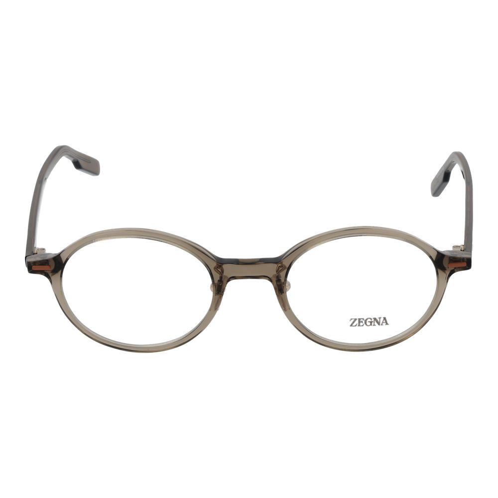 Ermenegildo Zegna Men's Optical Frames – Grey Round Design