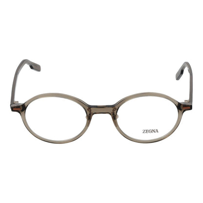 Ermenegildo Zegna Men's Optical Frames – Grey Round Design