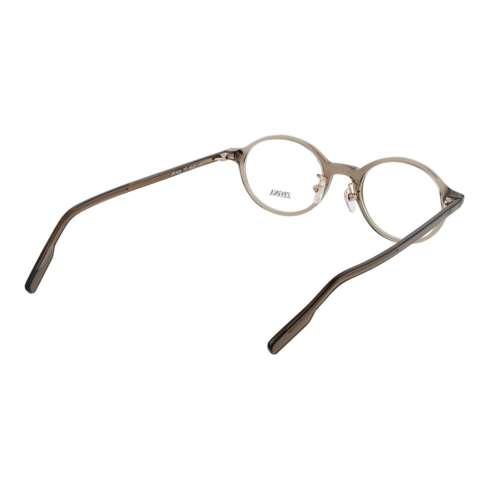 Ermenegildo Zegna Men's Optical Frames – Grey Round Design