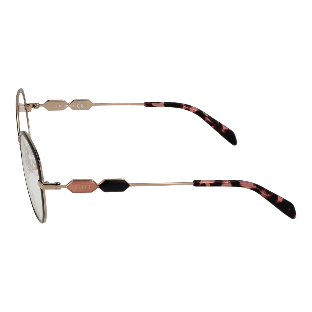 Emilio Pucci Women's Black Optical Frames – 54mm Round