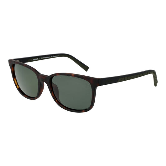 Timberland Brown Men's Sunglasses – Polarized Green Lenses