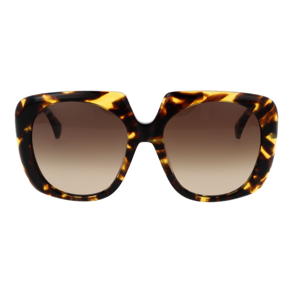 Max Mara Women’s Sunglasses – Brown Butterfly Frame with Gradient Lenses, 56mm