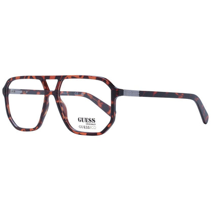 Guess Unisex Optical Frames – Brown Full-Rim, 57mm