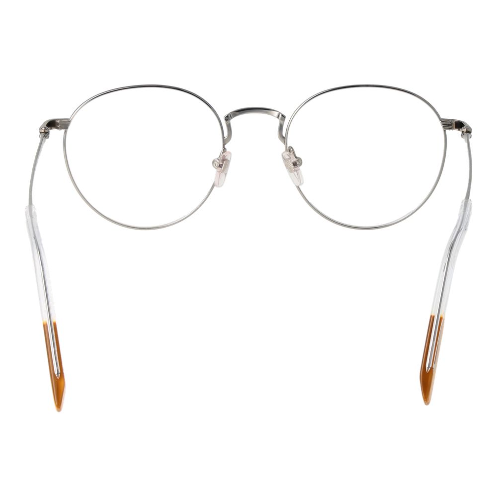 Ermenegildo Zegna Gray Men's Optical Frames – Round Full-Rim