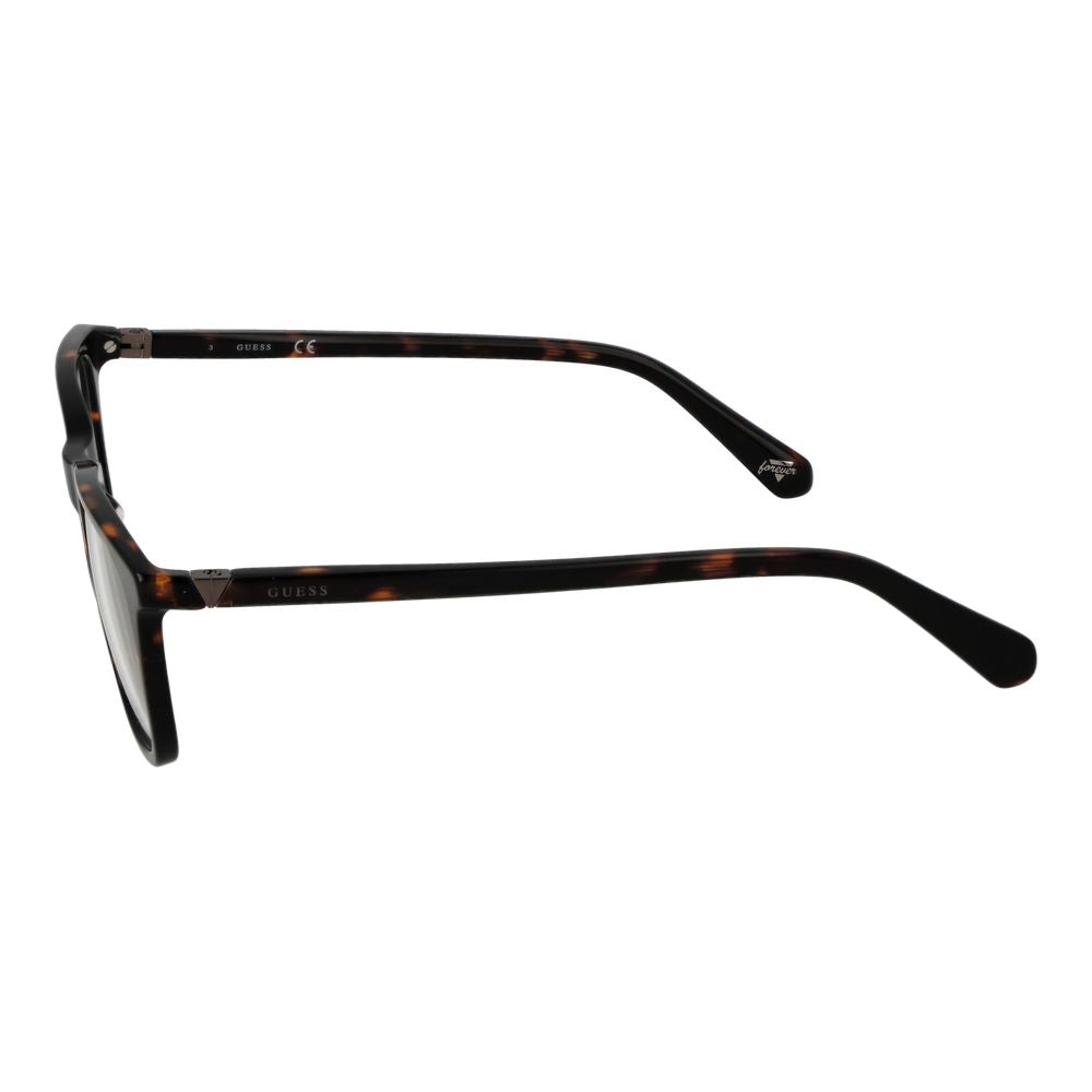 Guess Brown Unisex Optical Glasses – Square Full-Rim Frame, 52mm