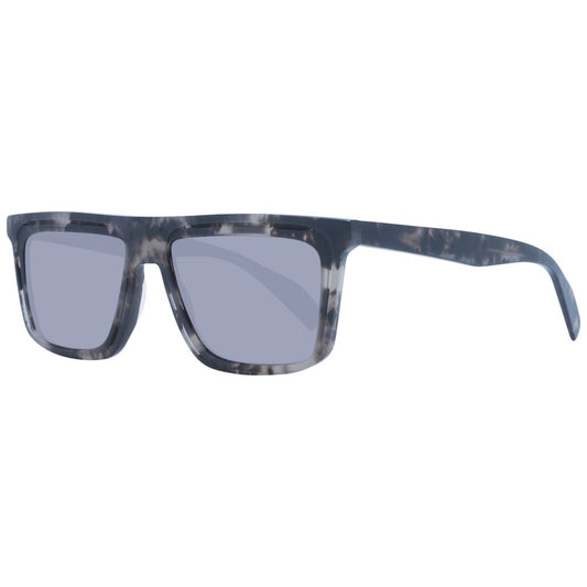 Yohji Yamamoto Unisex Sunglasses – Chic Grey Square Frame with Mirrored Lenses