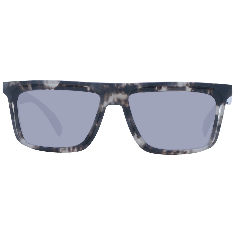 Yohji Yamamoto Unisex Sunglasses – Chic Grey Square Frame with Mirrored Lenses