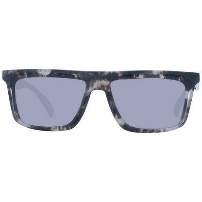Yohji Yamamoto Unisex Sunglasses – Chic Grey Square Frame with Mirrored Lenses