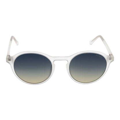 GUESS White Men Sunglasses - Bold Round Style with Gradient Green Lenses