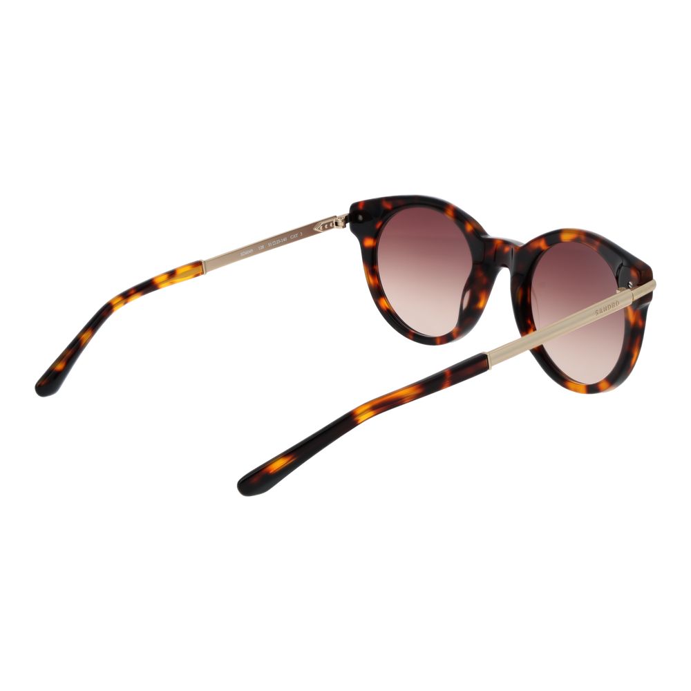 Sandro Brown Women’s Sunglasses - Chic Round Frame with Brown Gradient Lenses, 51mm