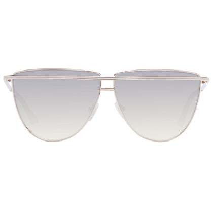 GUESS Rose Gold Women’s Aviator Sunglasses with Grey Gradient Lenses, 63mm