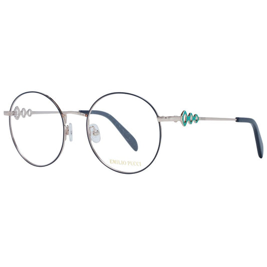 Emilio Pucci Women's Optical Glasses – Blue Round Frame, 50mm